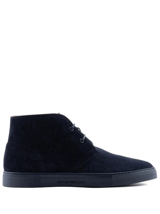 Emporio Armani suede lace-up boots