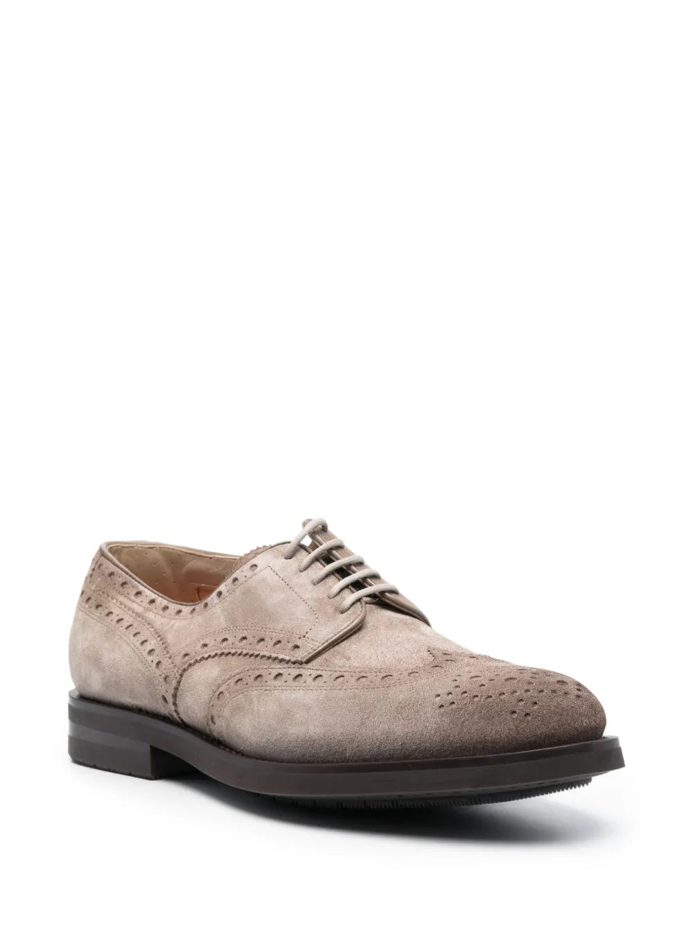 Santoni Emil perforated-detail leather brogues
