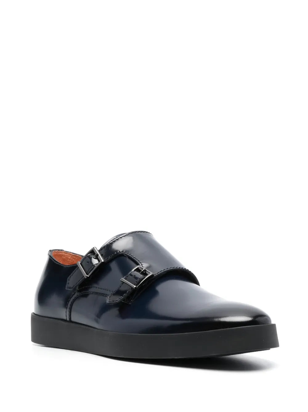Santoni Bankable double-buckle monk shoes