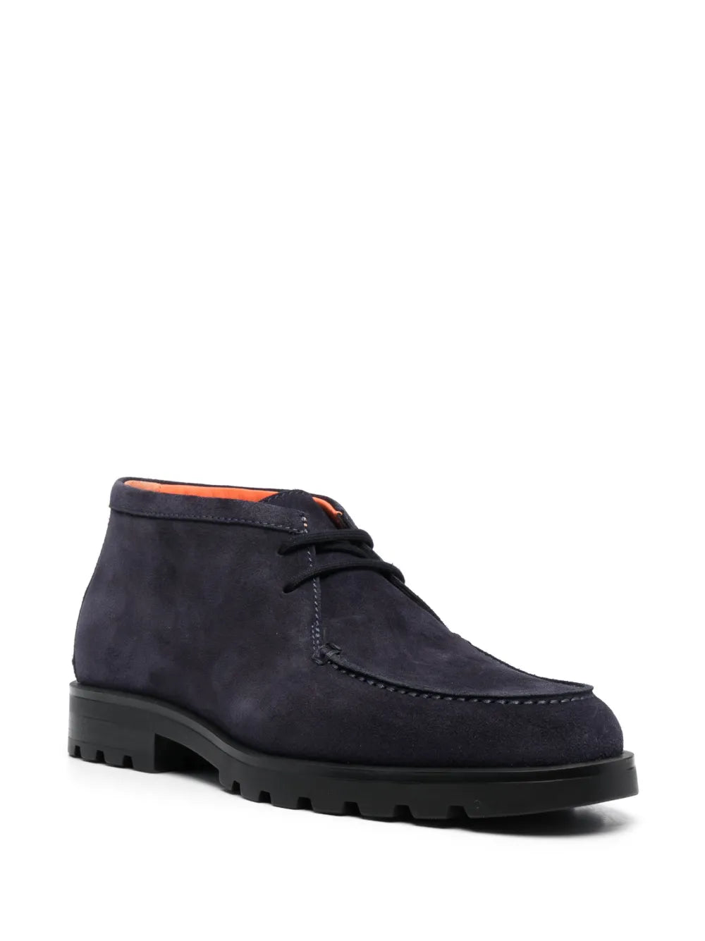 Santoni Rock lace-up suede boots
