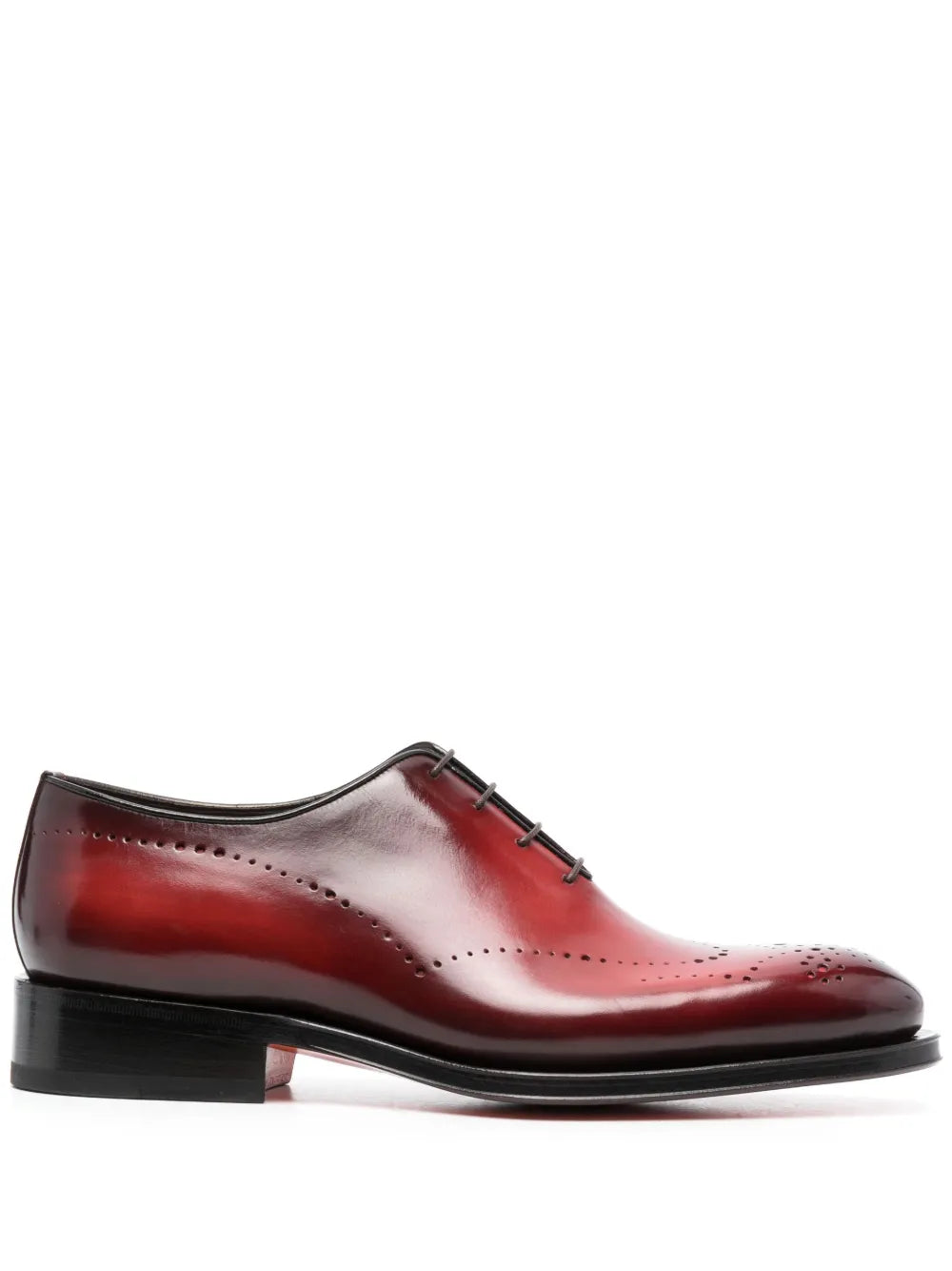 Santoni lace-up leather brogues