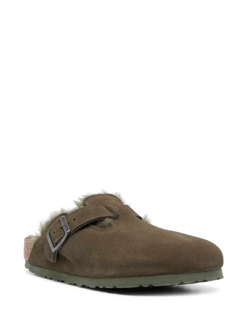 Birkenstock Boston VL suede slides