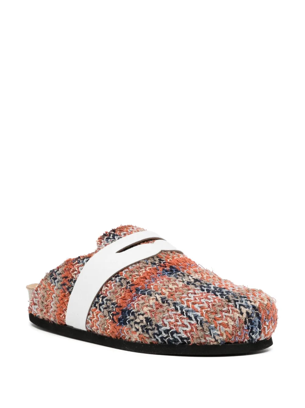 VITELLI slip-on zigzag-edge slides