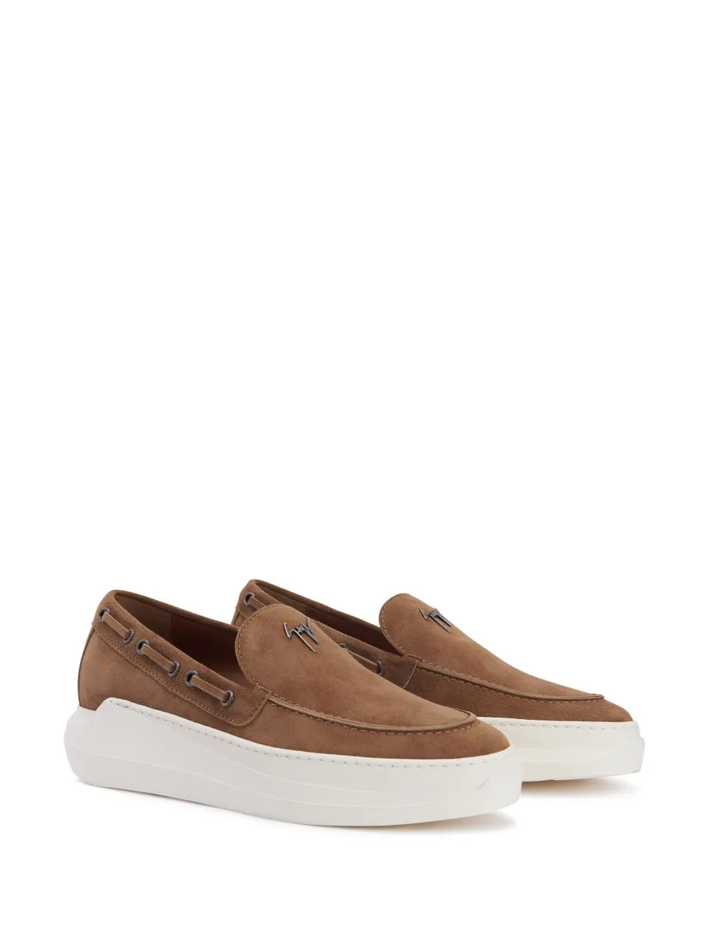 Giuseppe Zanotti Conley String leather boat shoes