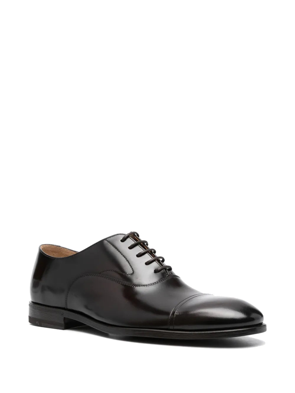 Henderson Baracco almond-toe leather derby shoes