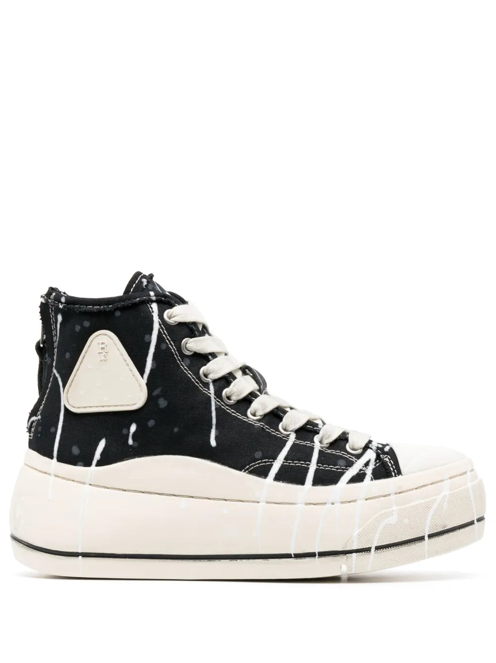 R13 Kurt paint-splatter sneakers