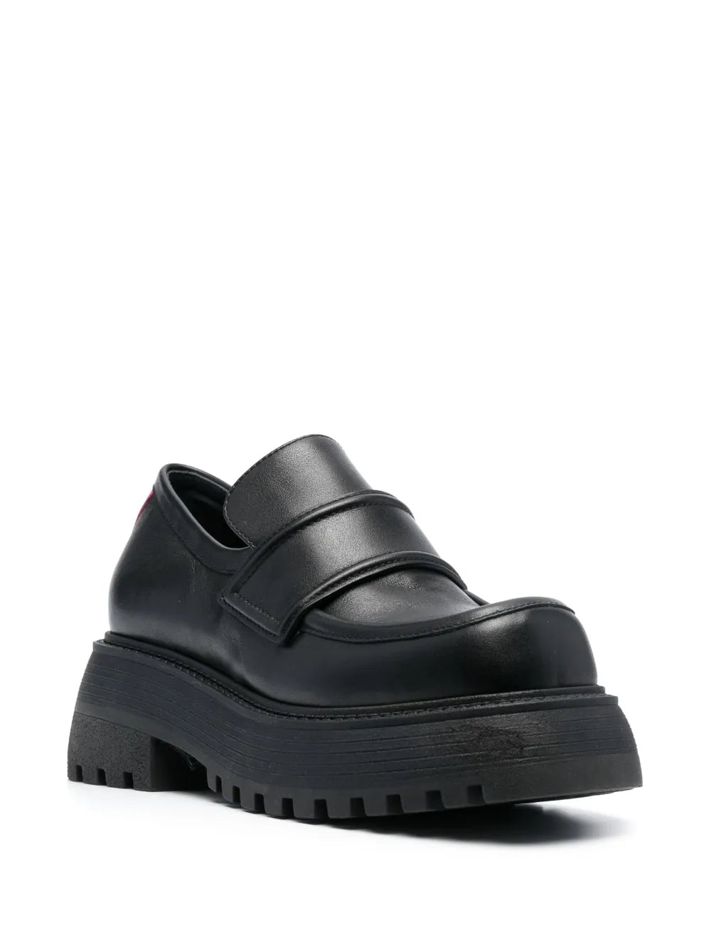 3juin penny-slot leather loafers