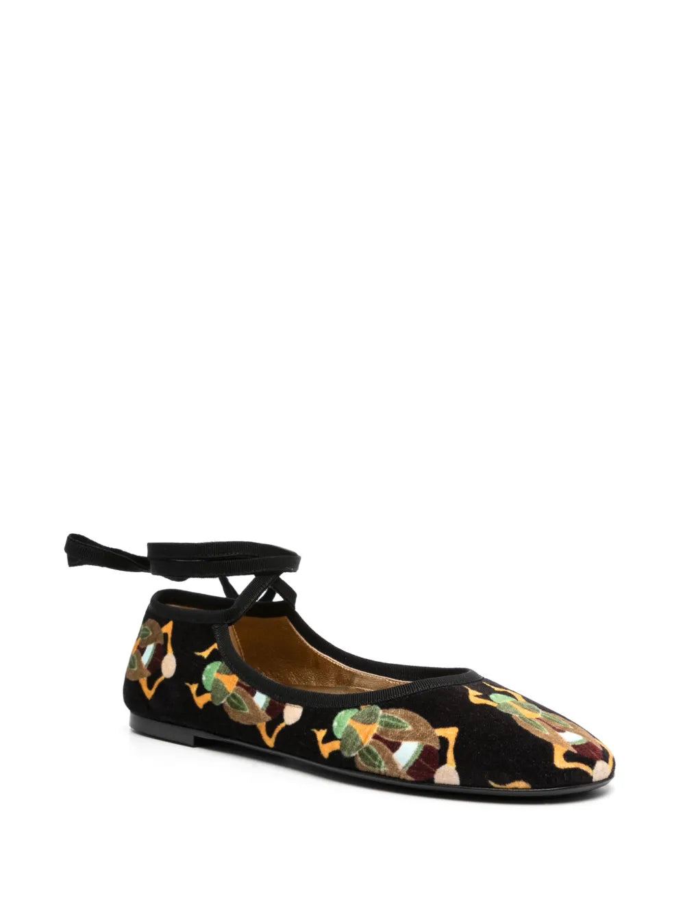 La DoubleJ Winter velvet ballerina shoes