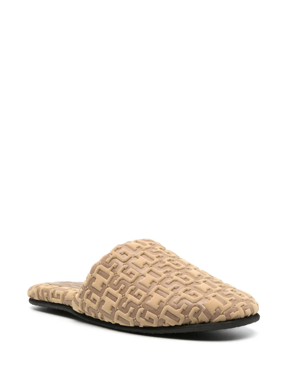 GCDS logo-embossed monogram slippers