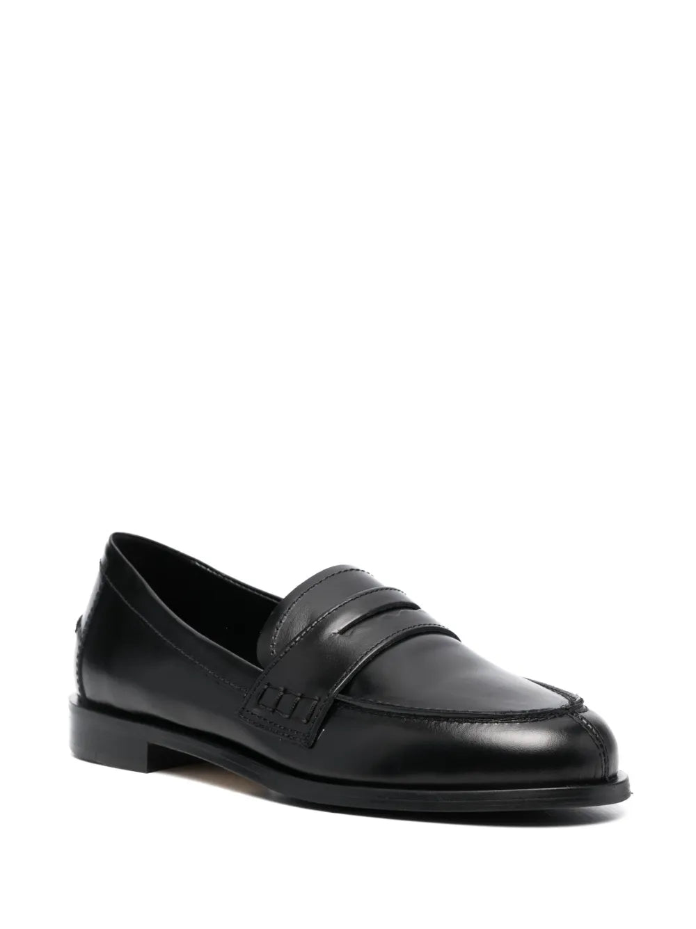 Aeyde round-toe leather loafers