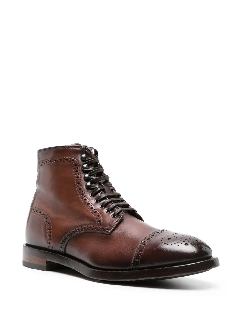 Officine Creative Temple 004 leather lace-up boots