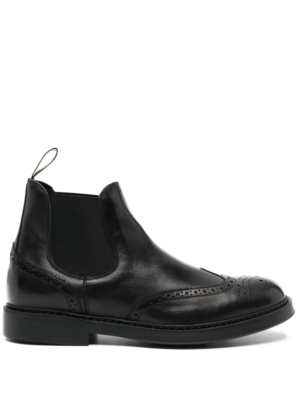 Doucal's perforated leather ankle boots