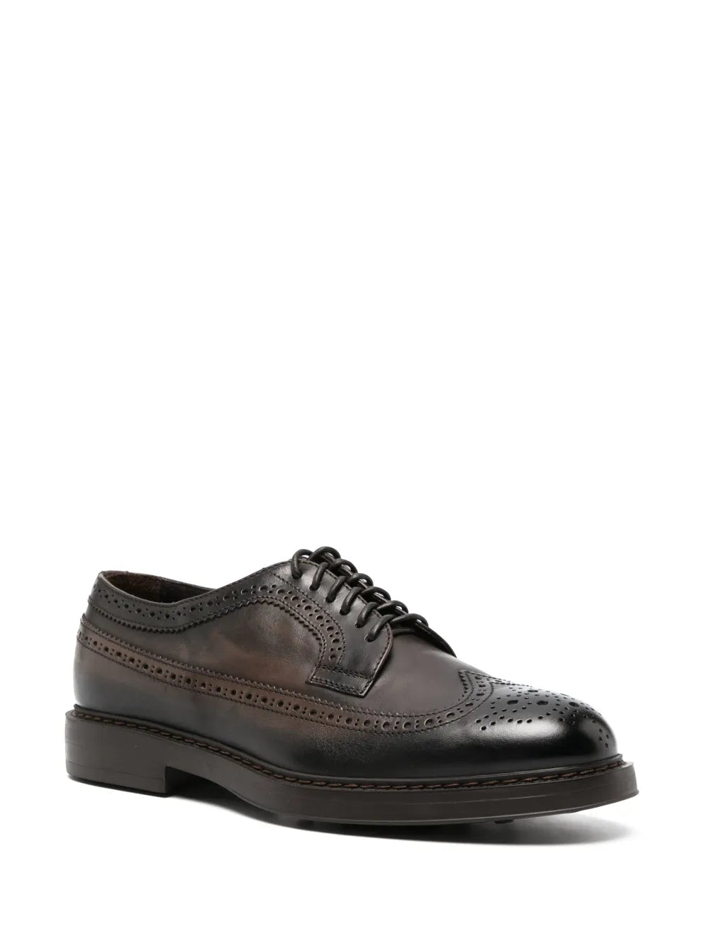 Doucal's leather lace-up Brogue shoes