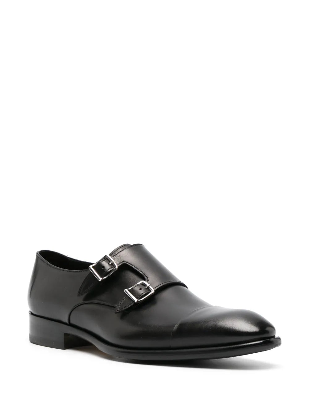Doucal's double-strap leather monk shoes