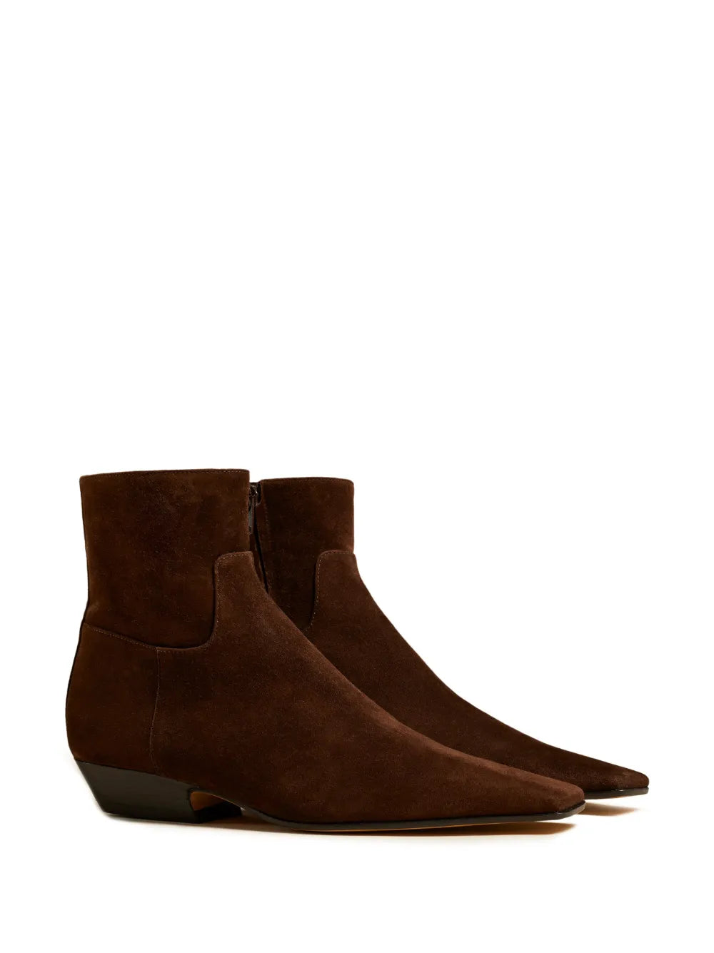 KHAITE The Marfa suede ankle boots