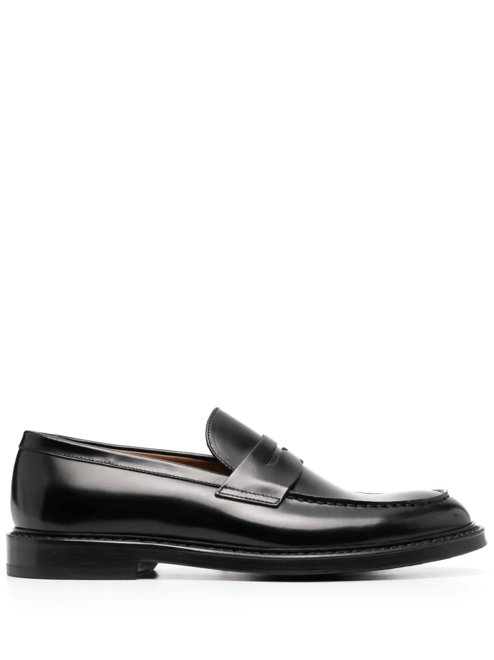 Doucal's slip-on leather penny loafers