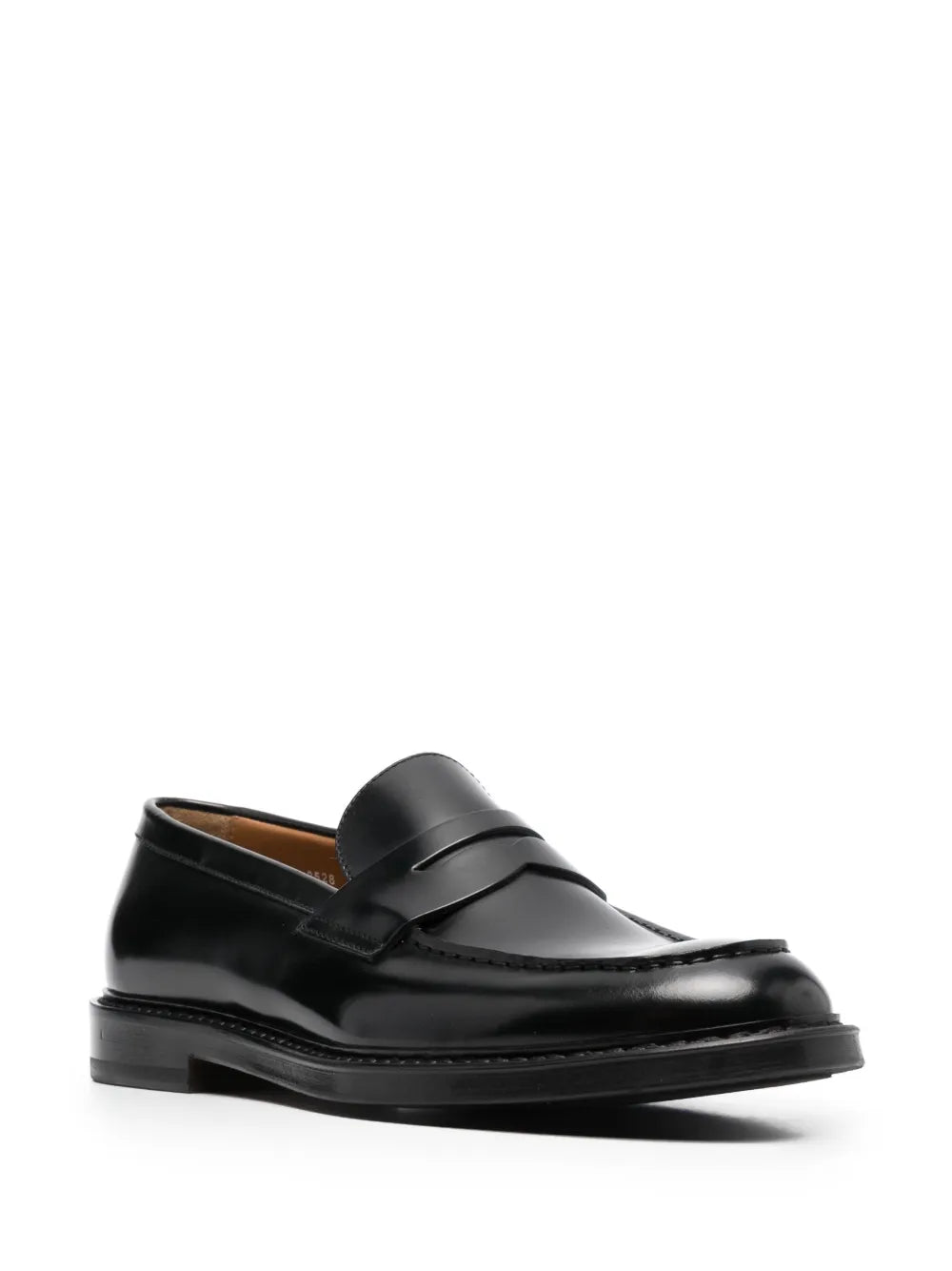 Doucal's slip-on leather penny loafers