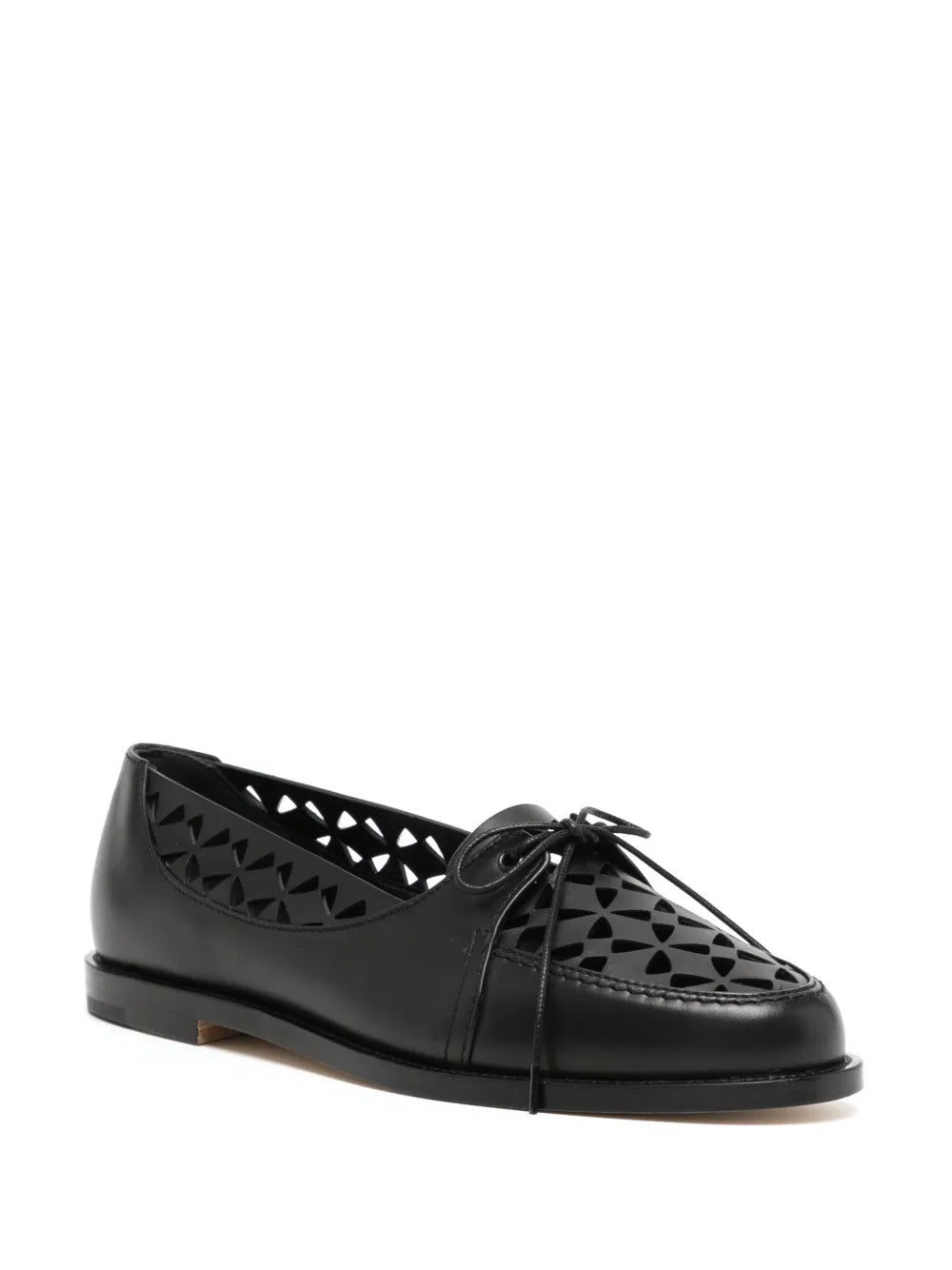 Manolo Blahnik Delirium cut-out leather loafers