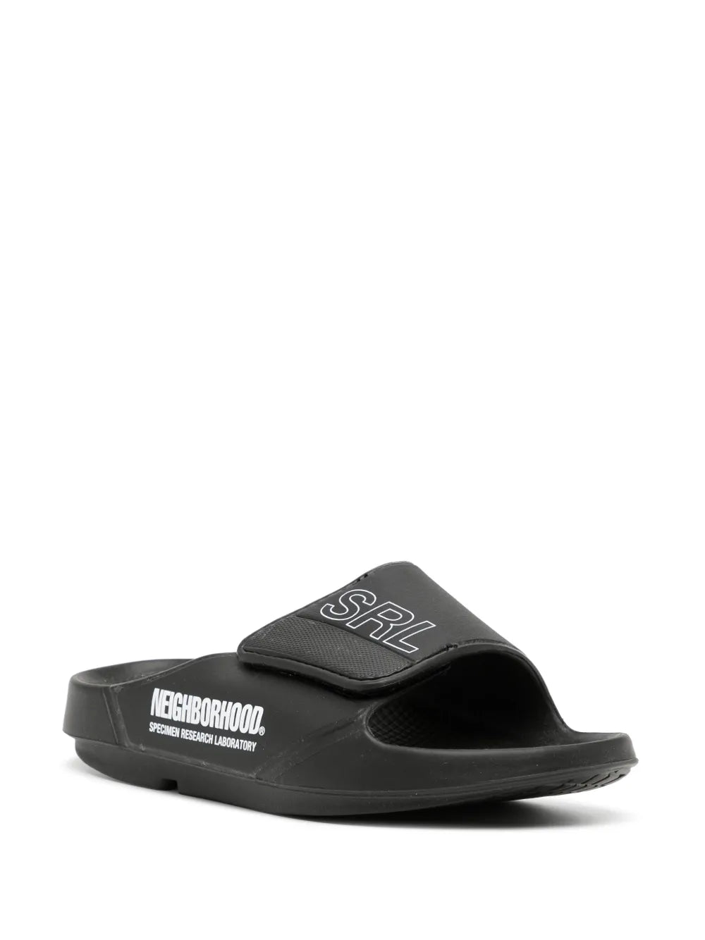 Neighborhood logo-print touch-strap slides
