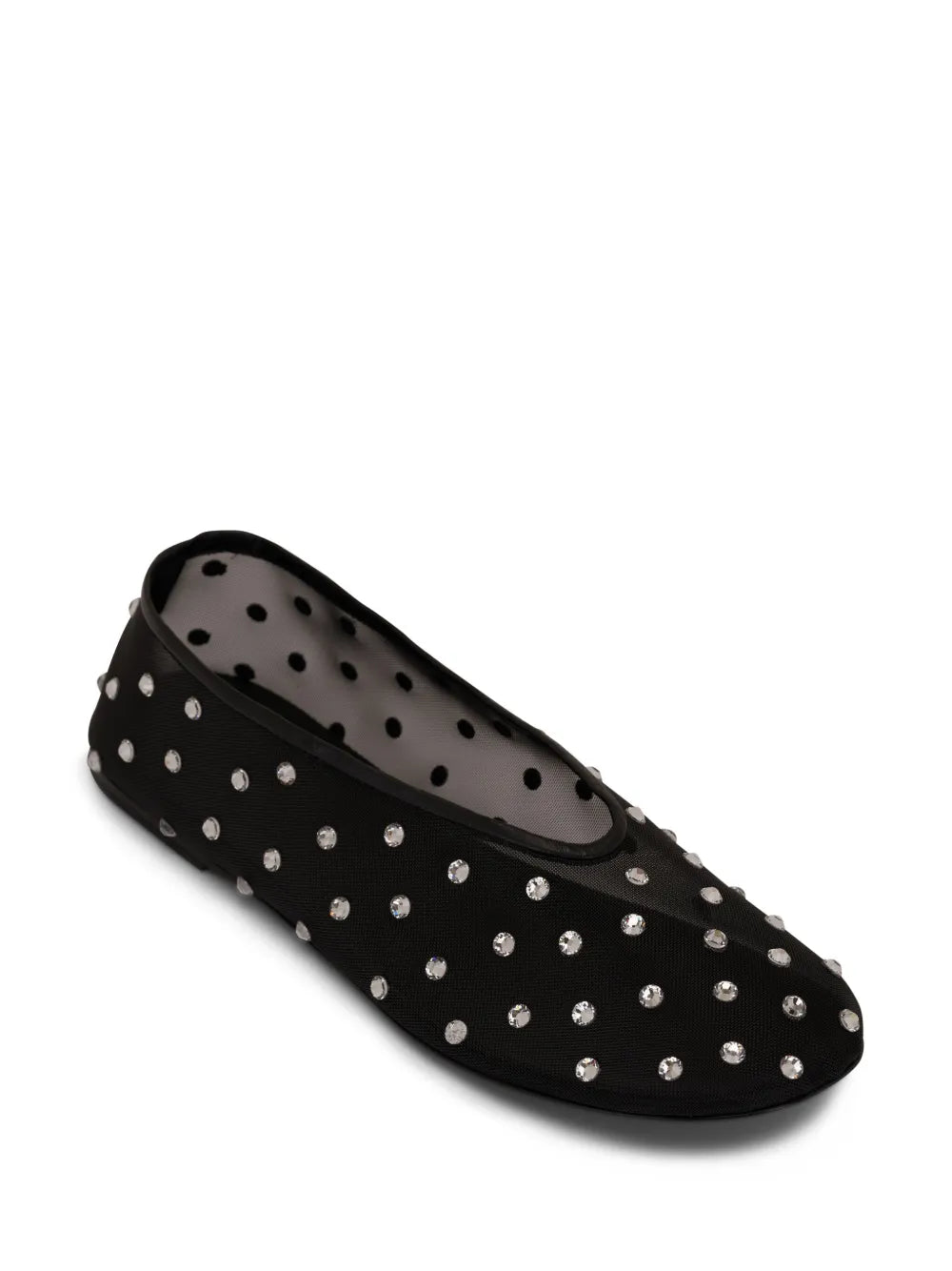 KHAITE Marcy crystal-embellished ballerina shoes