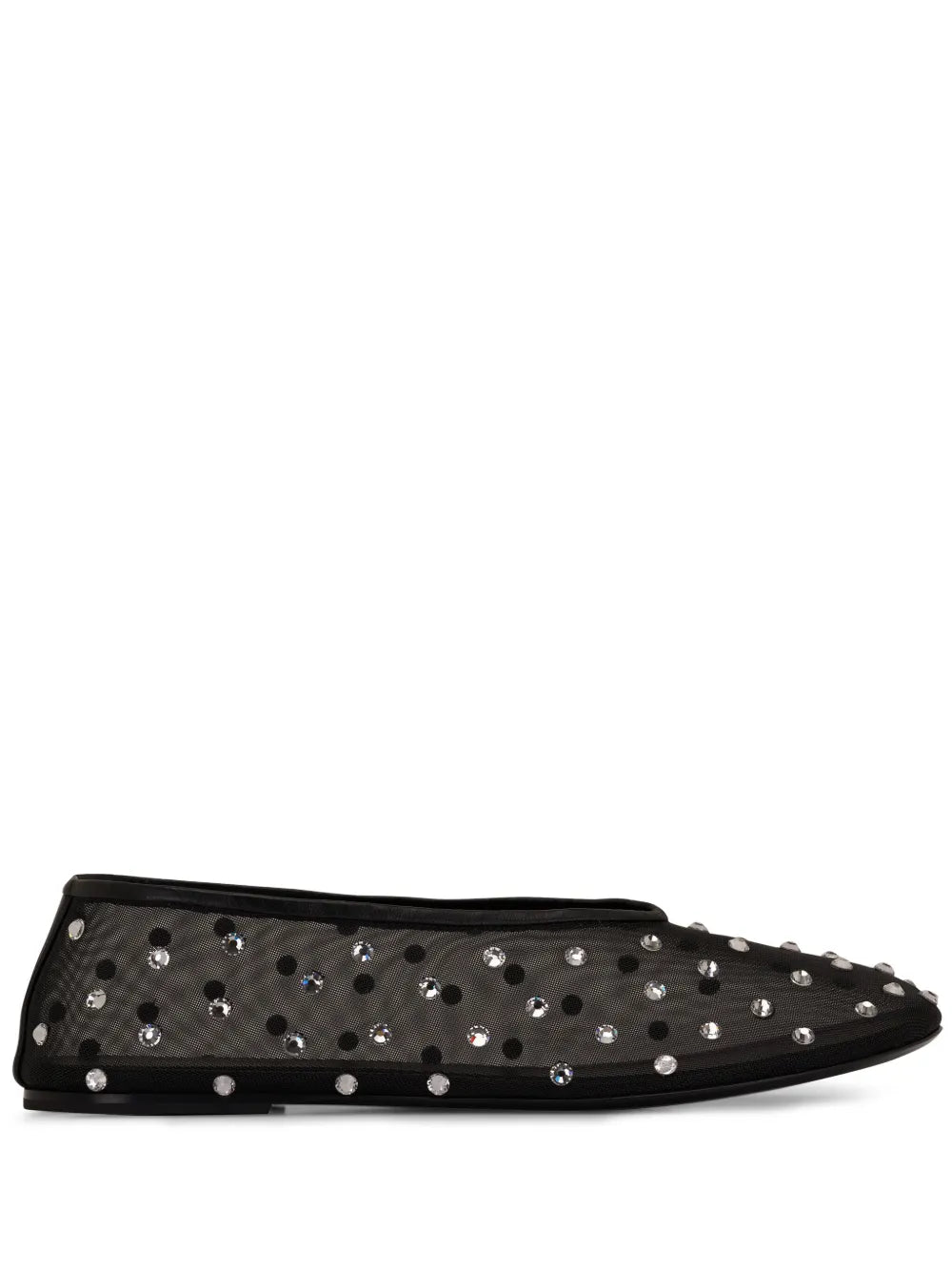 KHAITE Marcy crystal-embellished ballerina shoes