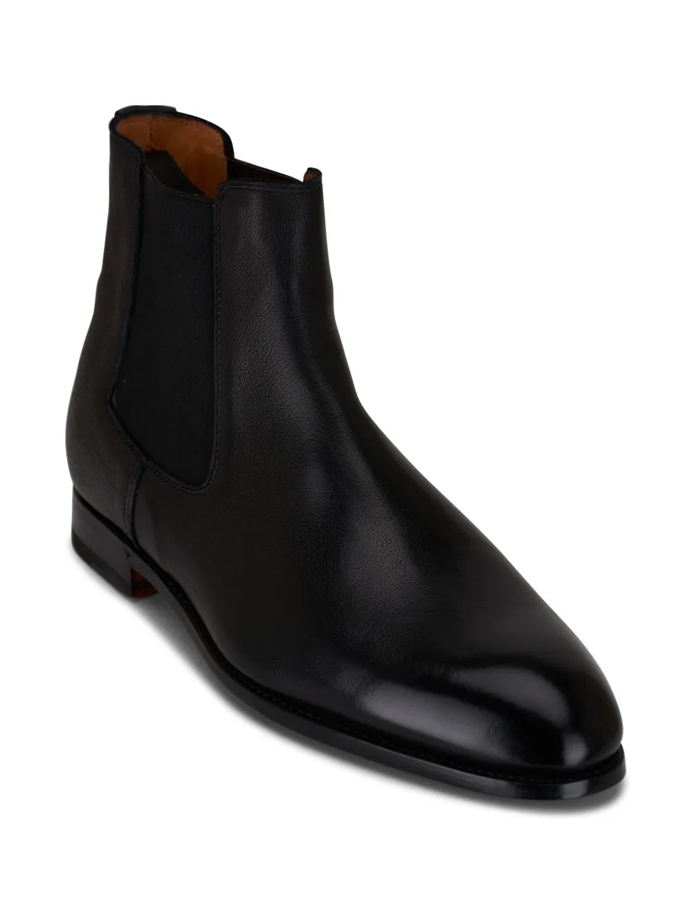 Bontoni almond-toe leather boots