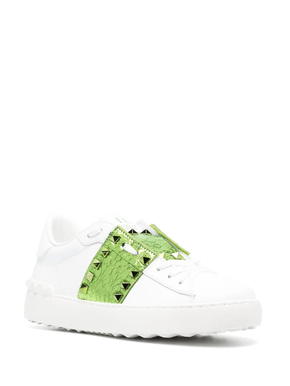 Valentino Garavani Rockstud metallic-detail sneakers