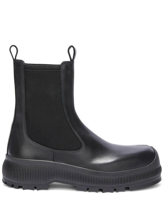 Jil Sander leather Chelsea boots