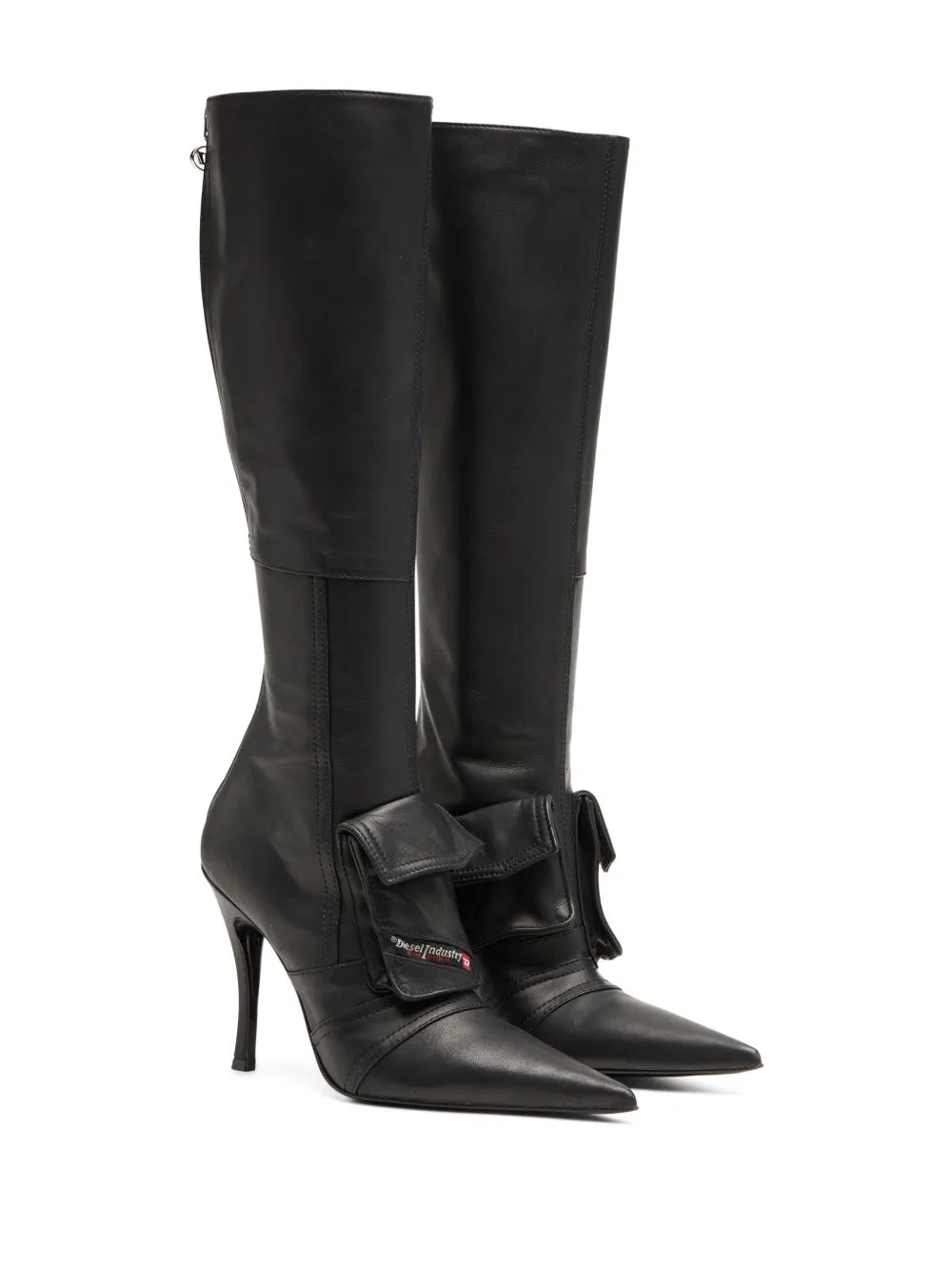 Diesel D-Venus Pocket leather knee-high boots