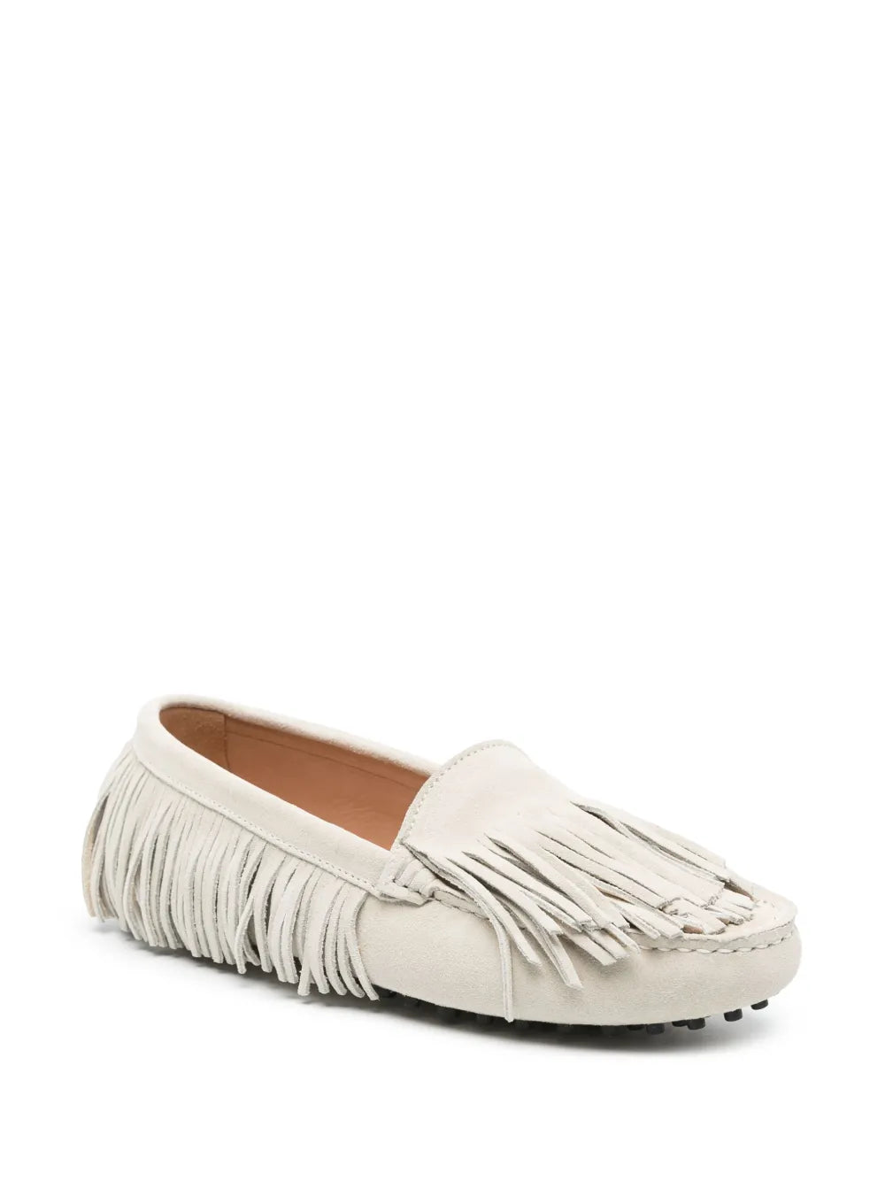 Scarosso fringed suede loafers