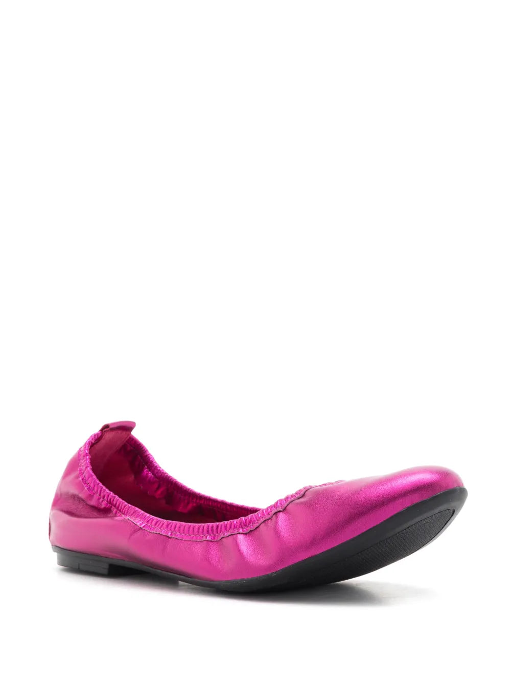 Sarah Chofakian Julia elasticated leather ballerina shoes