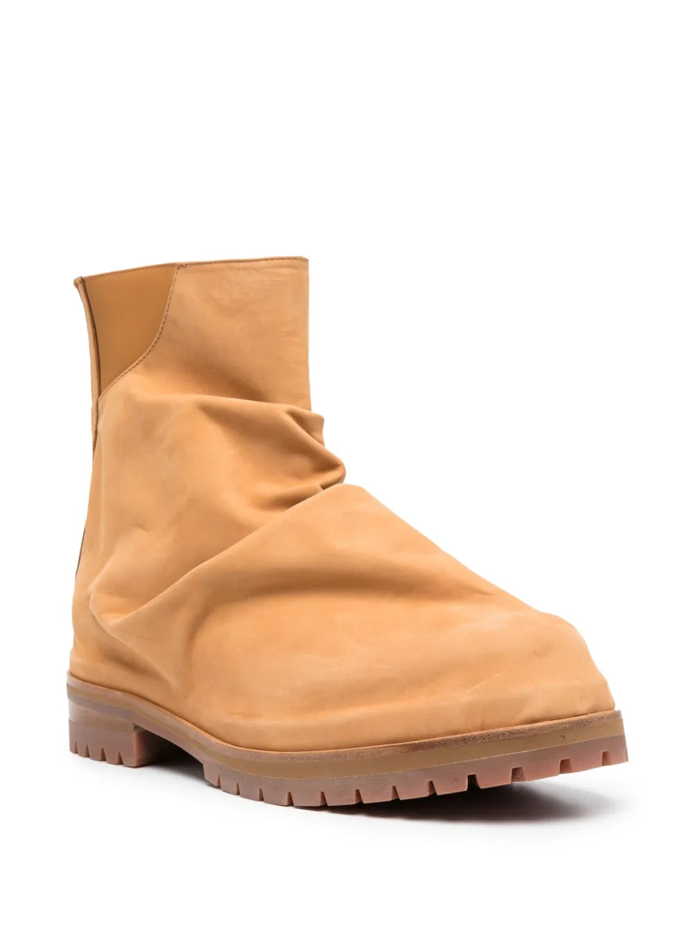 424 zipped leather ankle boots