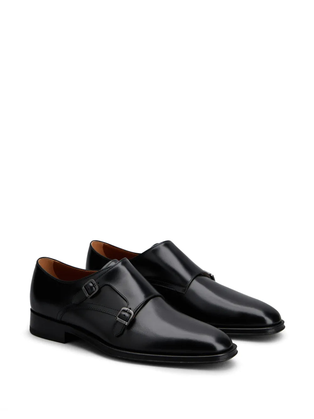 Tod's double-strap leather monk shoes