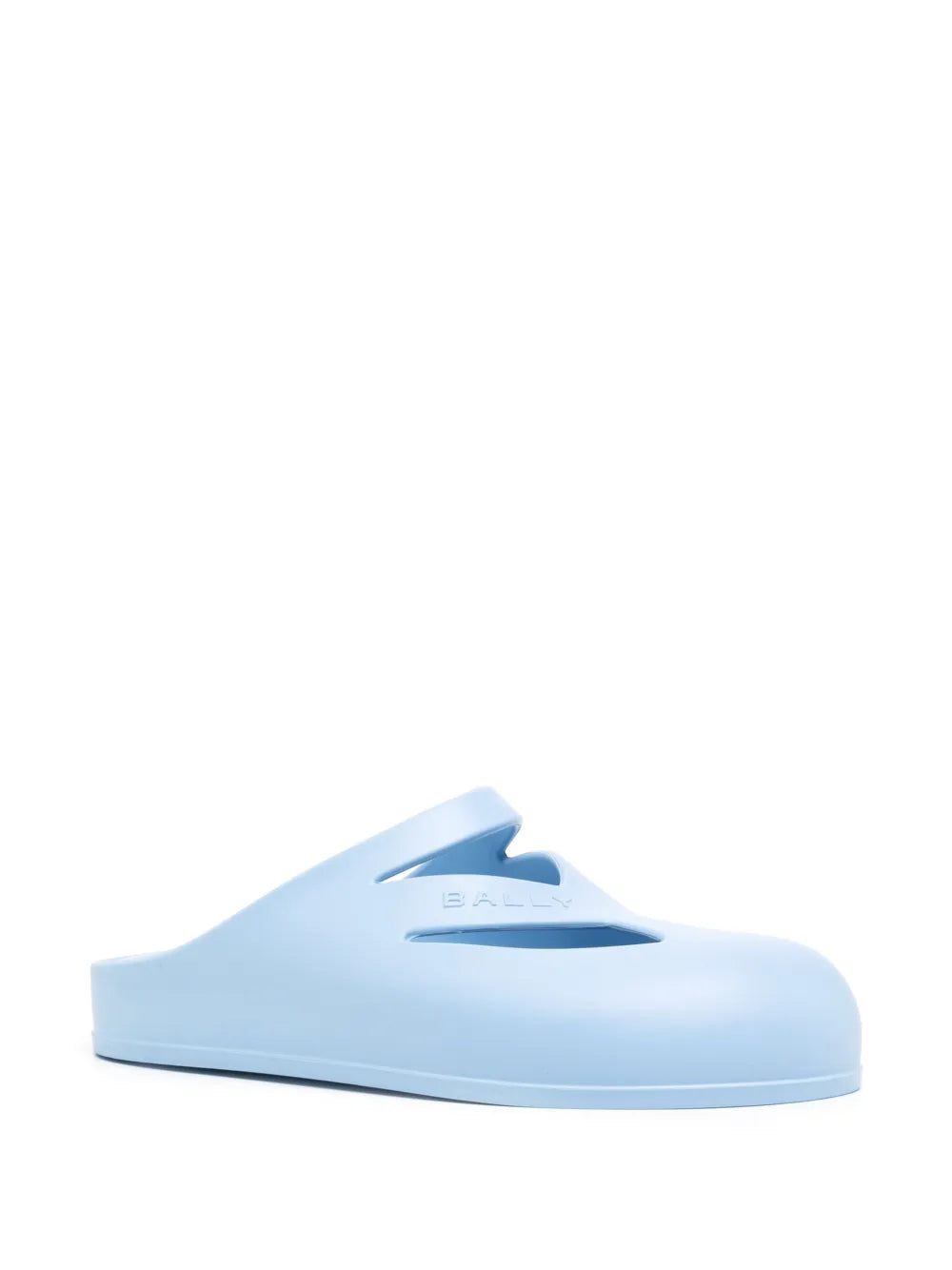 Bally logo-embossed cut-out slippers