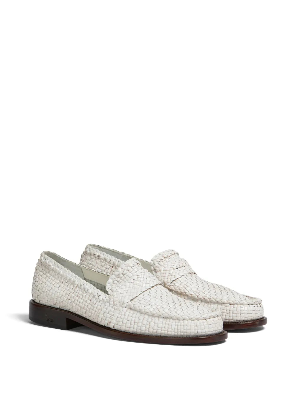 Marni interwoven-design leather loafers