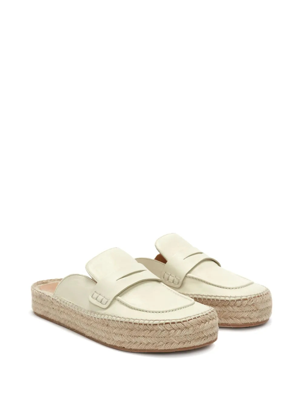 JW Anderson leather espadrille loafers