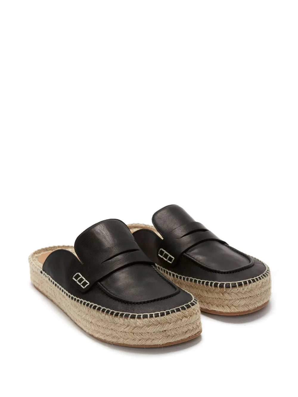 JW Anderson leather espadrille loafers