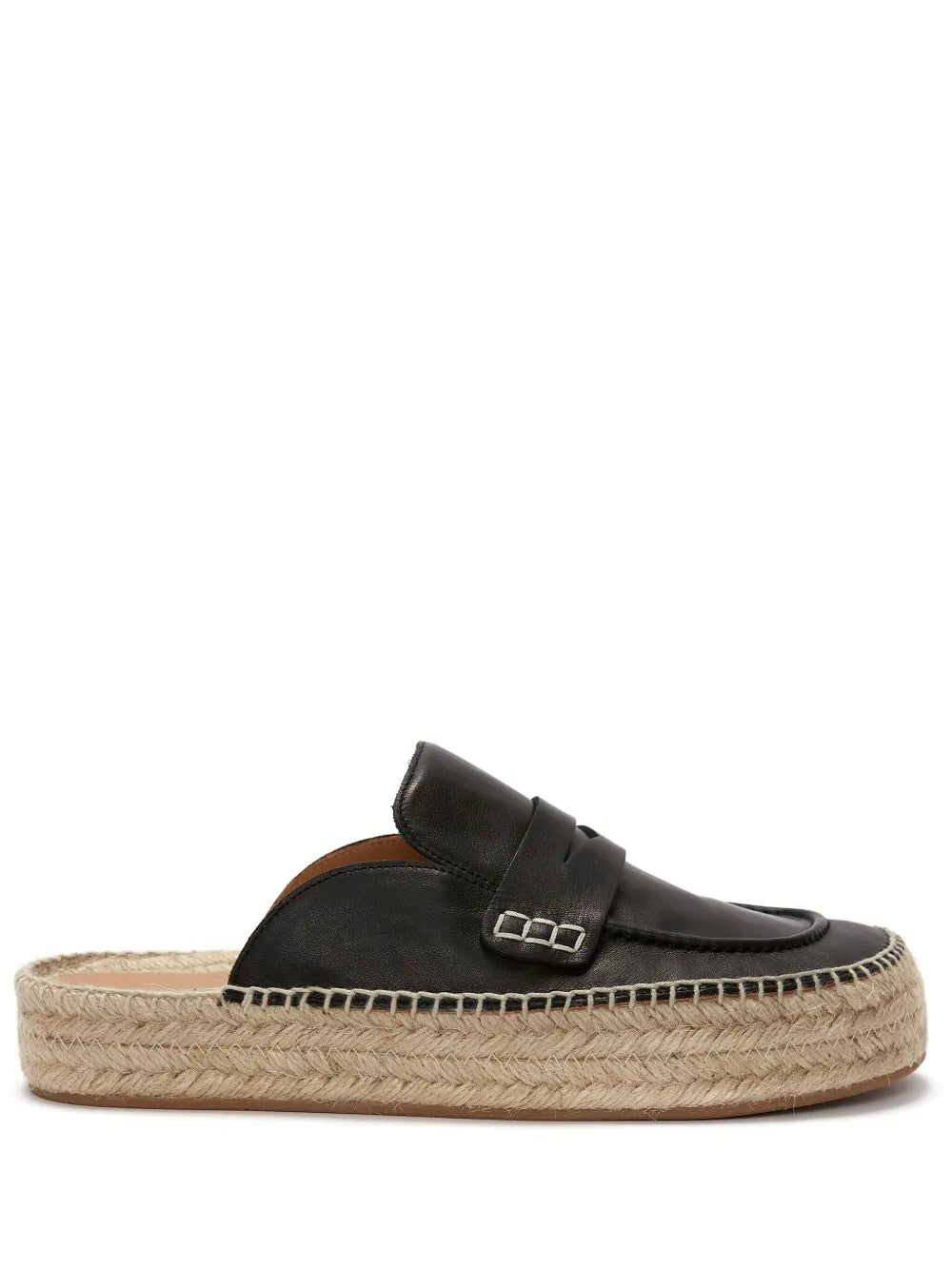 JW Anderson leather espadrille loafers