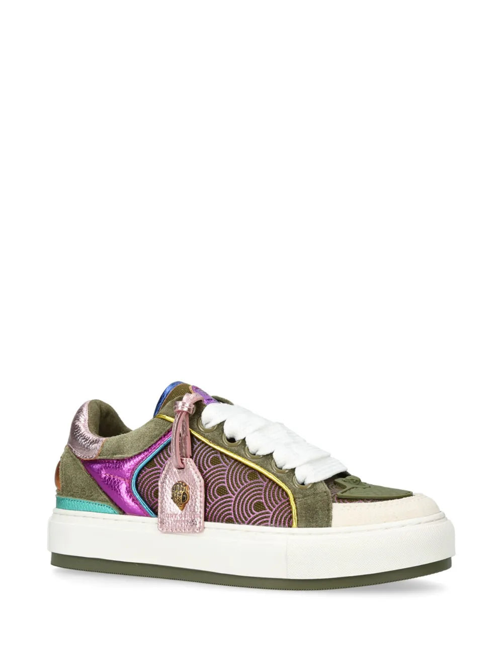 Kurt Geiger London Southbank Tag panelled leather sneakers
