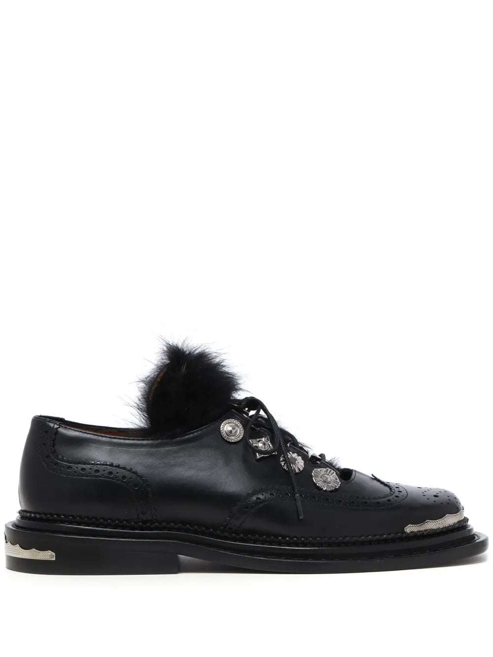 Toga studded leather brogues