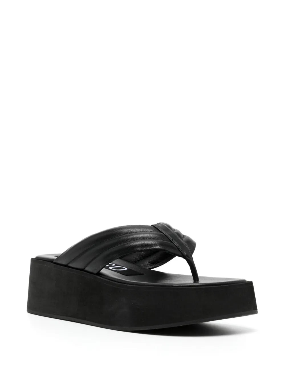 Senso Reese platform leather flip-flops