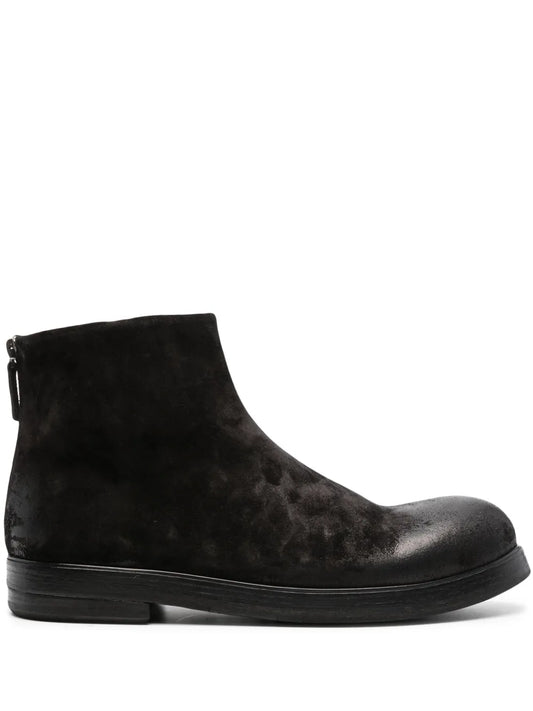 Marsèll round-toe leather ankle boots