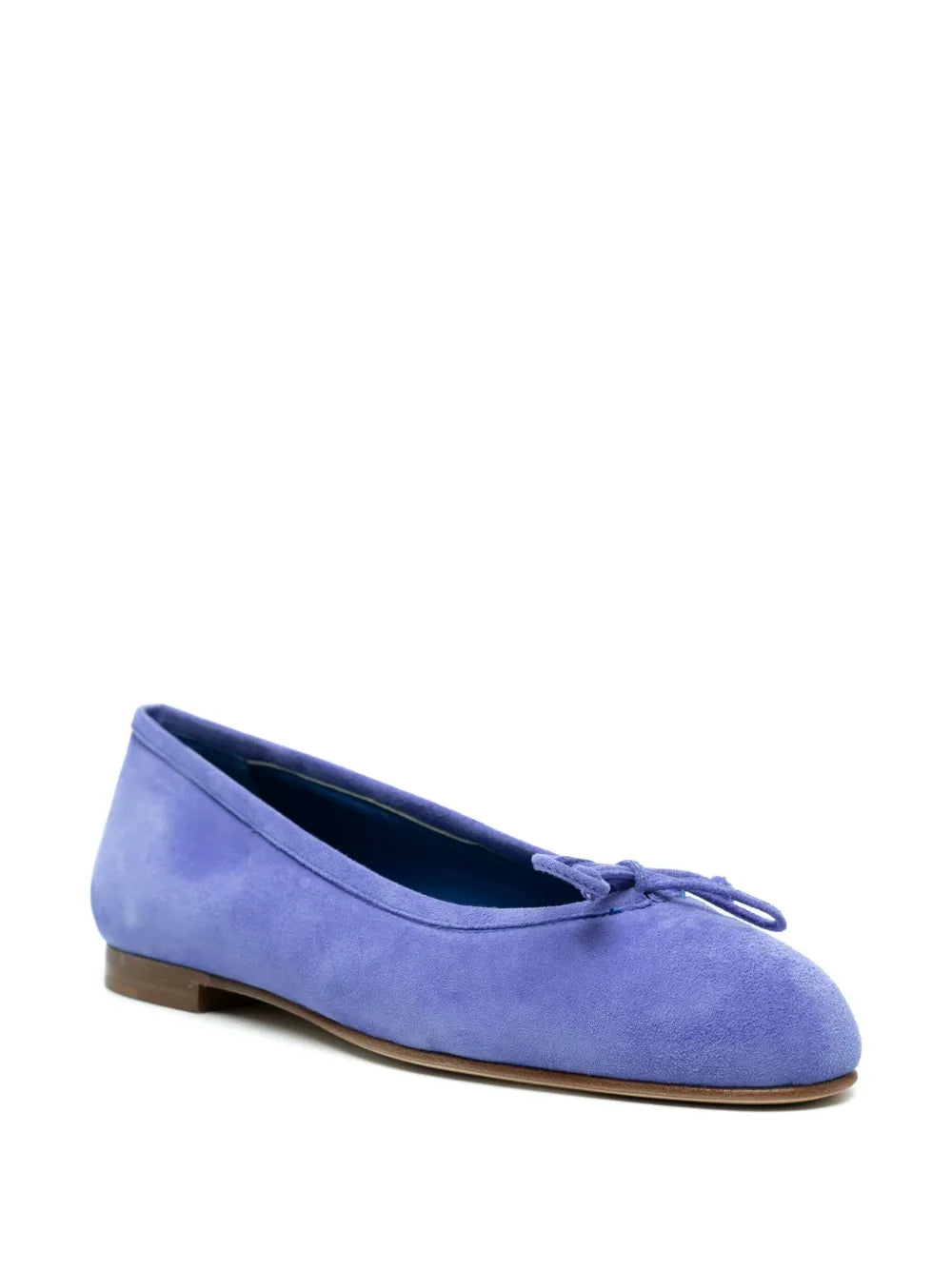 Manolo Blahnik Veralli flat suede ballerinas