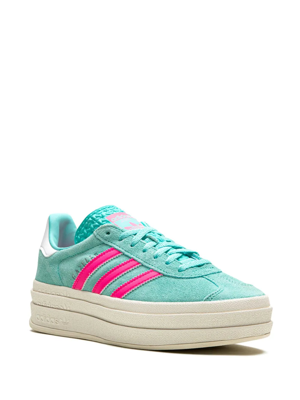 adidas Gazelle  "Flash Aqua / Lucid Pink" platform sneakers
