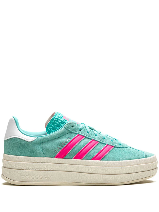 adidas Gazelle  "Flash Aqua / Lucid Pink" platform sneakers