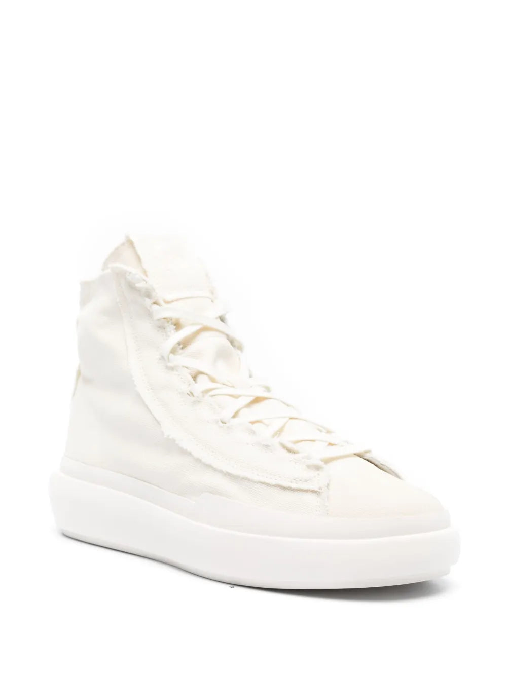 Y-3 Nizza distressed high-top sneakers