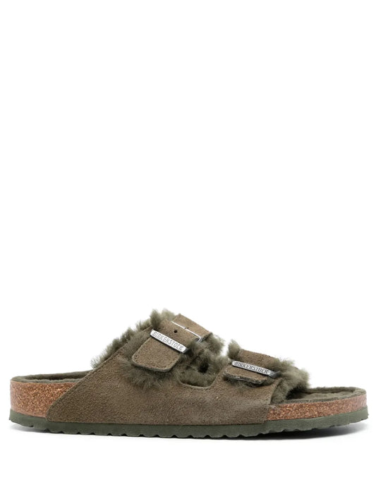 Birkenstock Arizona buckle-fastening suede sandals