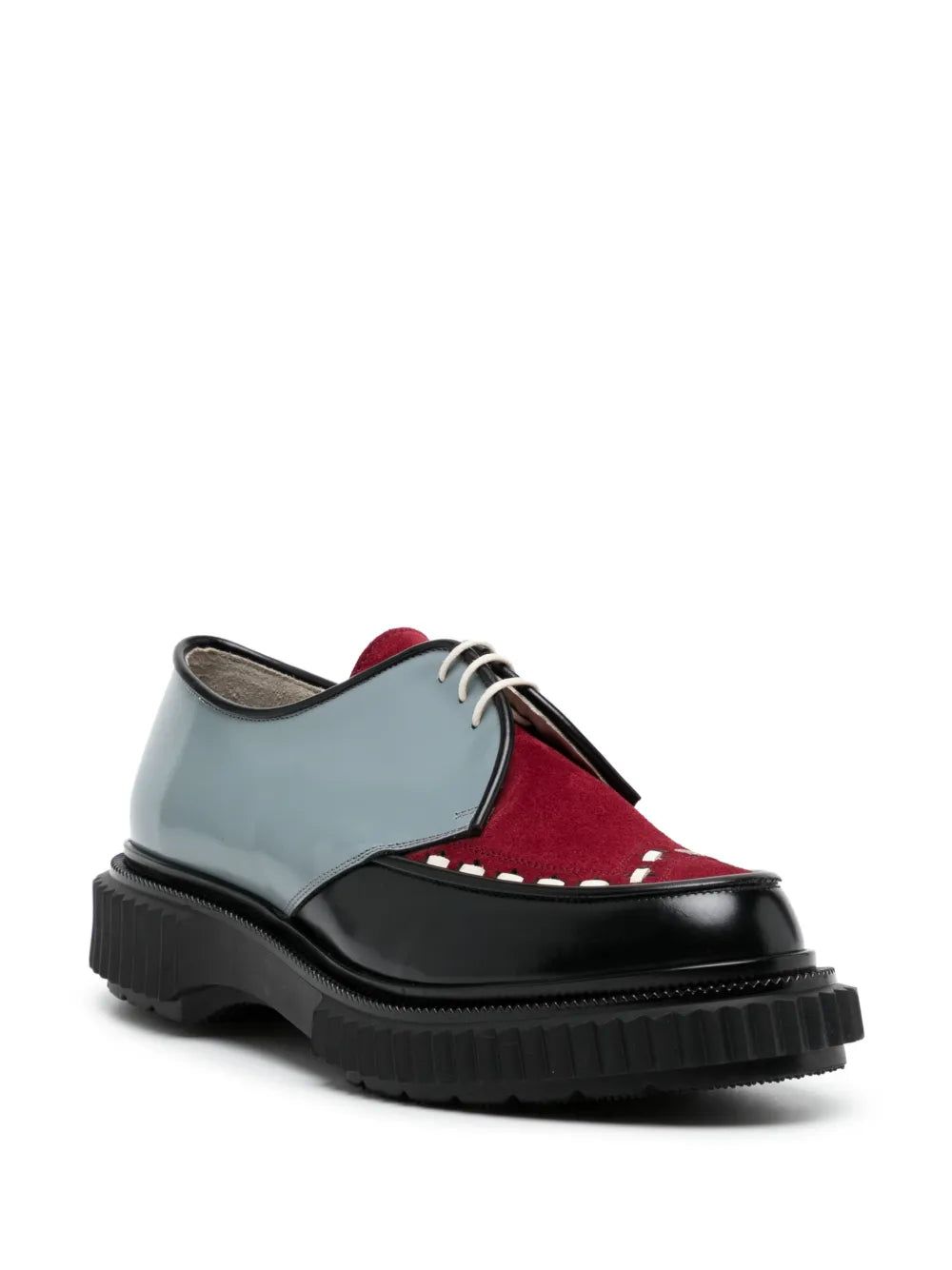 Adieu Paris x Undercover Type 195 colour-block derby shoes