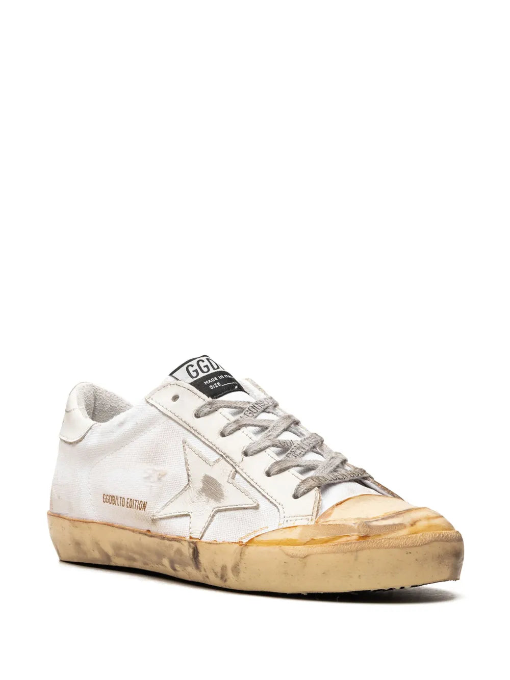 Golden Goose Super-Star penstar captoe "White/Beige" sneakers