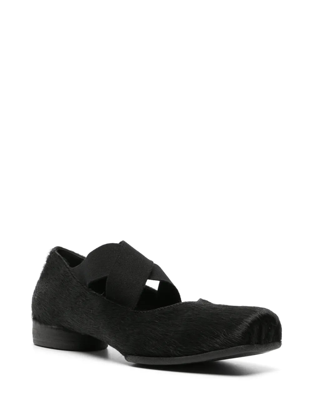 Uma Wang brushed-effect leather ballerina shoes